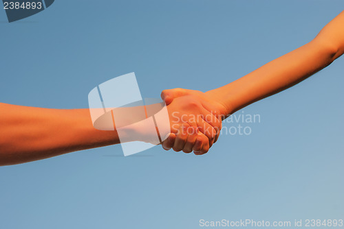 Image of Hands shaking each other