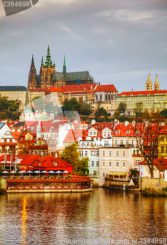 Image of Overview of old Prague from Charles bridge side