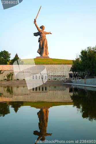 Image of 'The Motherland calls!' monument in Volgograd, Russia