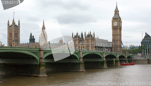 Image of Overview of London with Big Ben