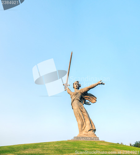 Image of 'The Motherland calls!' monument in Volgograd, Russia