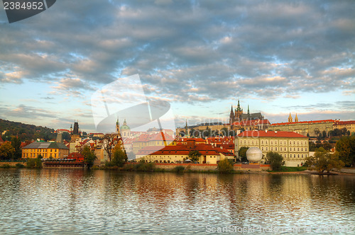 Image of Overview of old Prague from Charles bridge side