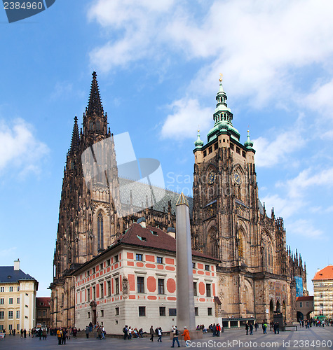 Image of St. Vitus Cathedral in Prague on October 09, 2012