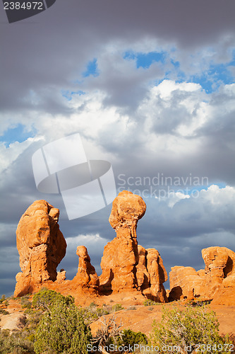 Image of Scenic view at Arches National Park, Utah, USA