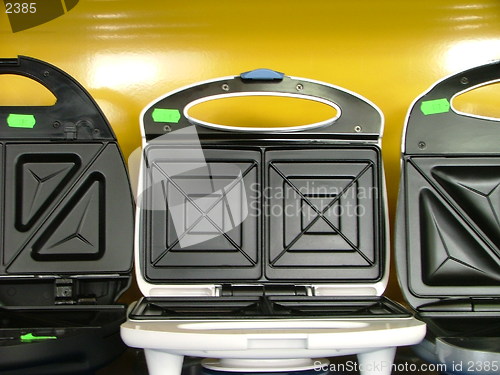 Image of new toasters in a row