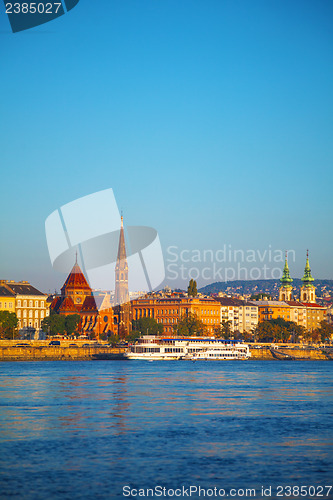 Image of Old Budapest overview early in the morning