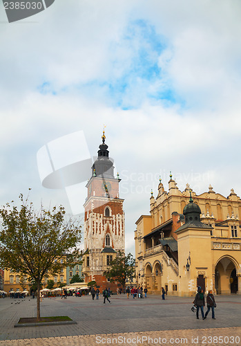 Image of Town hall tower in Krakow, Poland