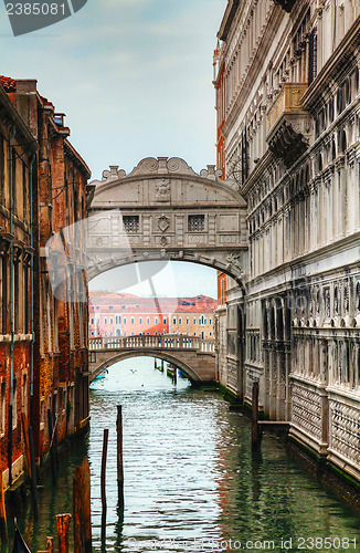 Image of Bridge of Sighs in Venice, Italy