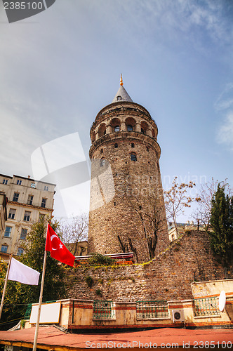 Image of Galata Tower (Christea Turris) in Istanbul, Turkey