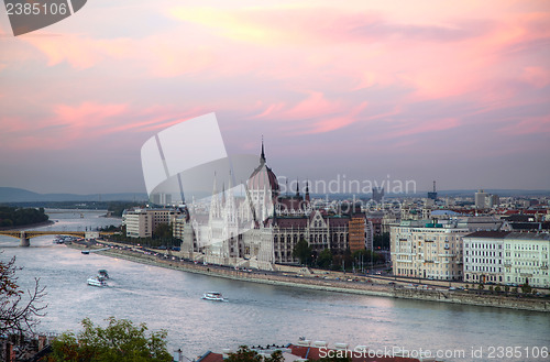 Image of Hungarian Houses of Parliament in Budapest