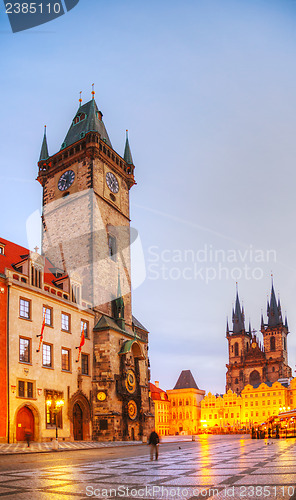 Image of Old Town Square early in the morning