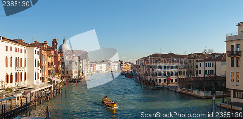 Image of Panoramic view to Grande Canal in Venice, Italy