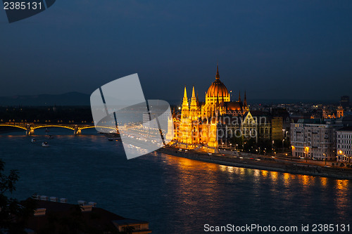 Image of Hungarian Houses of Parliament in Budapest