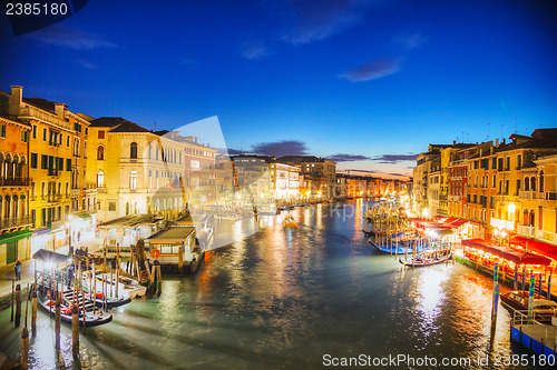 Image of Venice at night time