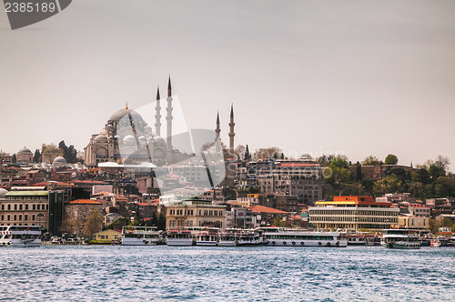 Image of Istanbul cityscape with Suleymaniye Mosque