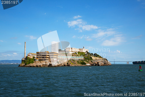 Image of Al?atraz island in San Francisco bay, California