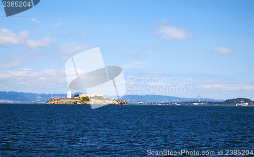 Image of Al?atraz island in San Francisco bay, California