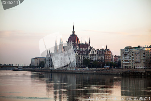 Image of Hungarian House of Parliament in Budapest, Hungary