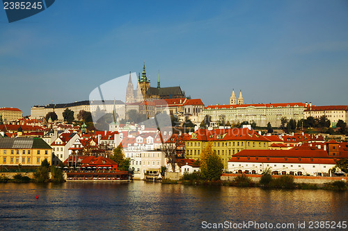 Image of Overview of old Prague from Charles bridge side