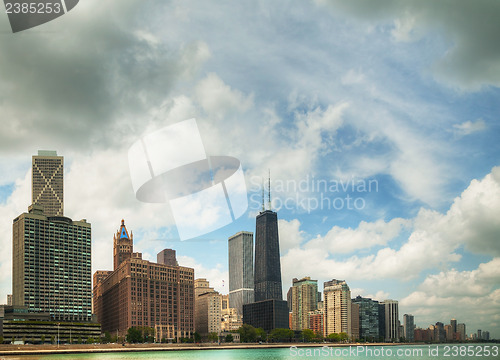 Image of Downtown Chicago, IL on a sunny day