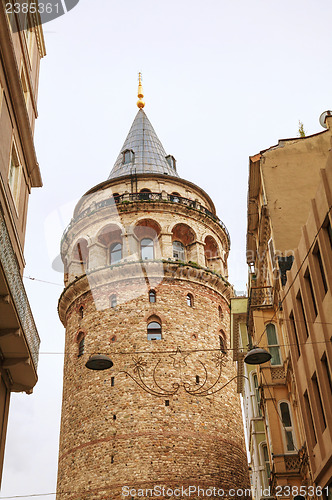 Image of Galata Tower (Christea Turris) in Istanbul, Turkey