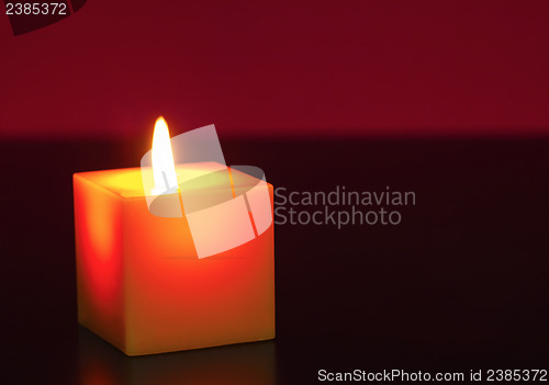 Image of A burning candle