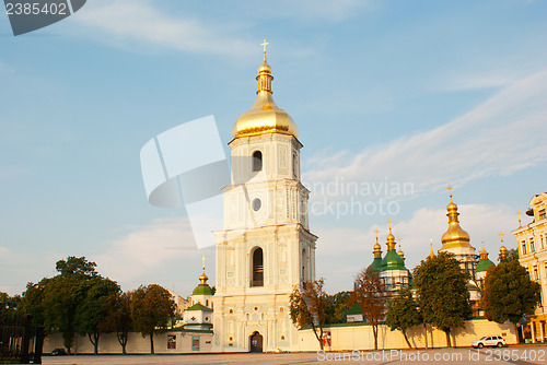 Image of St. Sofia monastery in Kiev, Ukraine in the morning