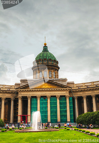 Image of Kazan Cathedral (Kazanskiy Sobor) in Saint Petersburg, Russia