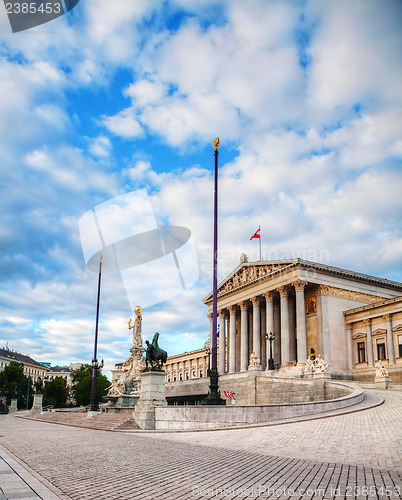 Image of Austrian parliament building (Hohes Haus) in Vienna