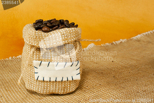 Image of Sack with roasted coffee beans