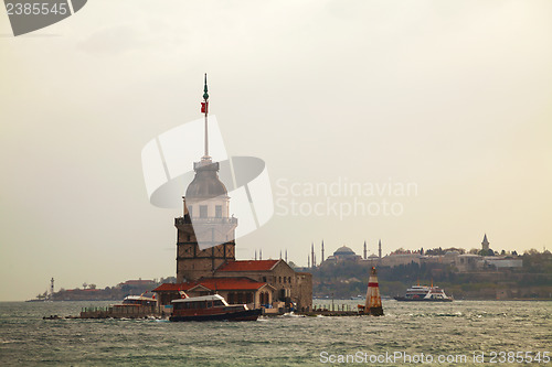 Image of Maiden's island in Istanbul, Turkey