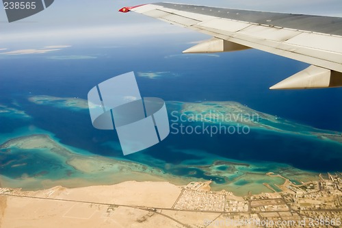 Image of Desert, Egypt, river, sand, plane