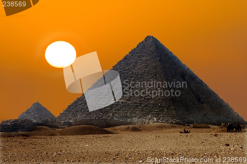 Image of Desert, Egypt, river, sand, plane