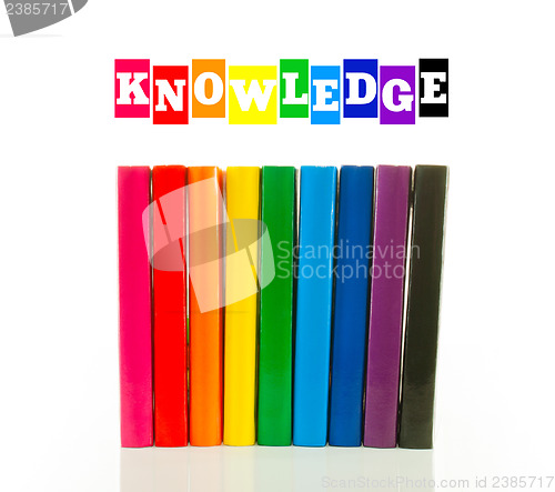 Image of Multi color books - knowledge concept