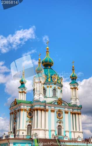 Image of St. Andrew church in Kiev, Ukraine