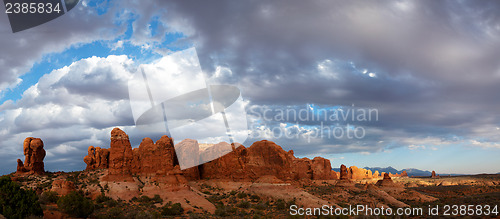 Image of Scenic view at Arches National Park, Utah, USA