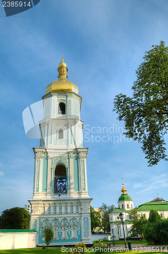 Image of Bell tower at St. Sofia monastery in Kiev, Ukraine