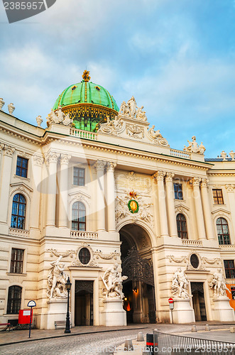 Image of St. Michael's wing of Hofburg Palace in Vienna, Austria