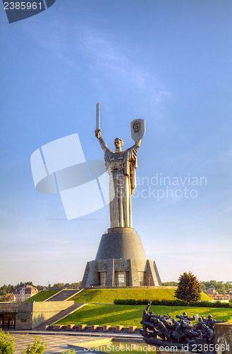 Image of Mother Land monument in Kiev, Ukraine