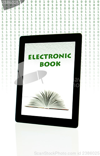Image of Tablet PC over white background 