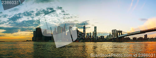 Image of New York City cityscape panorama