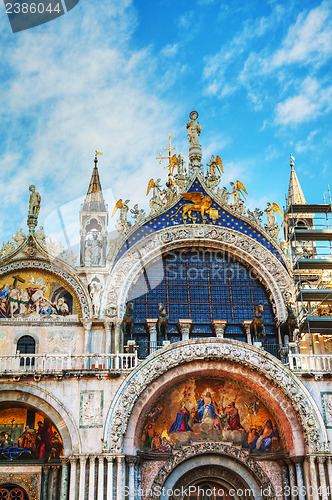Image of Close up of San Marco cathedral in Venice
