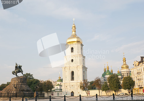 Image of St. Sofia monastery in Kiev, Ukraine in the morning