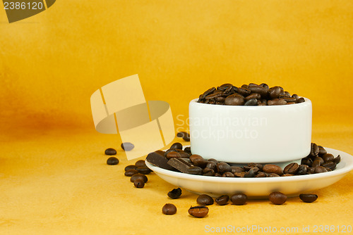 Image of Cup full with coffee beans