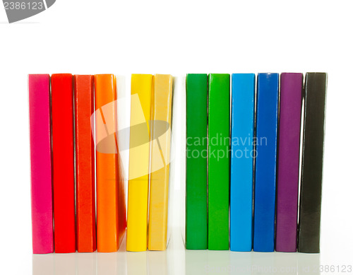 Image of Row of colorful books