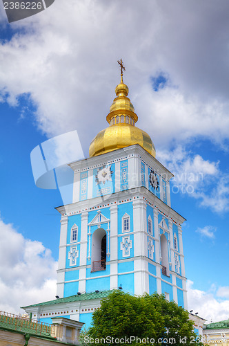 Image of Bell tower at St. Michael monastery in Kiev, Ukraine