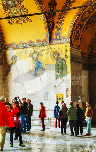 Image of Interior of Hagia Sophia in Istanbul, Turkey