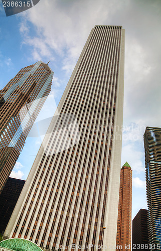 Image of Skyscrapers in the downtown Chicago, Illinois