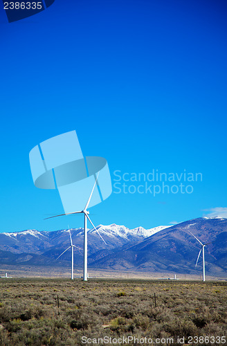 Image of Power mills field in front of the mountain range