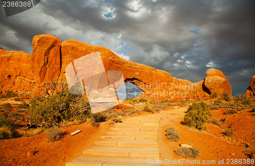 Image of Door Arch in Arches National Park, Utah